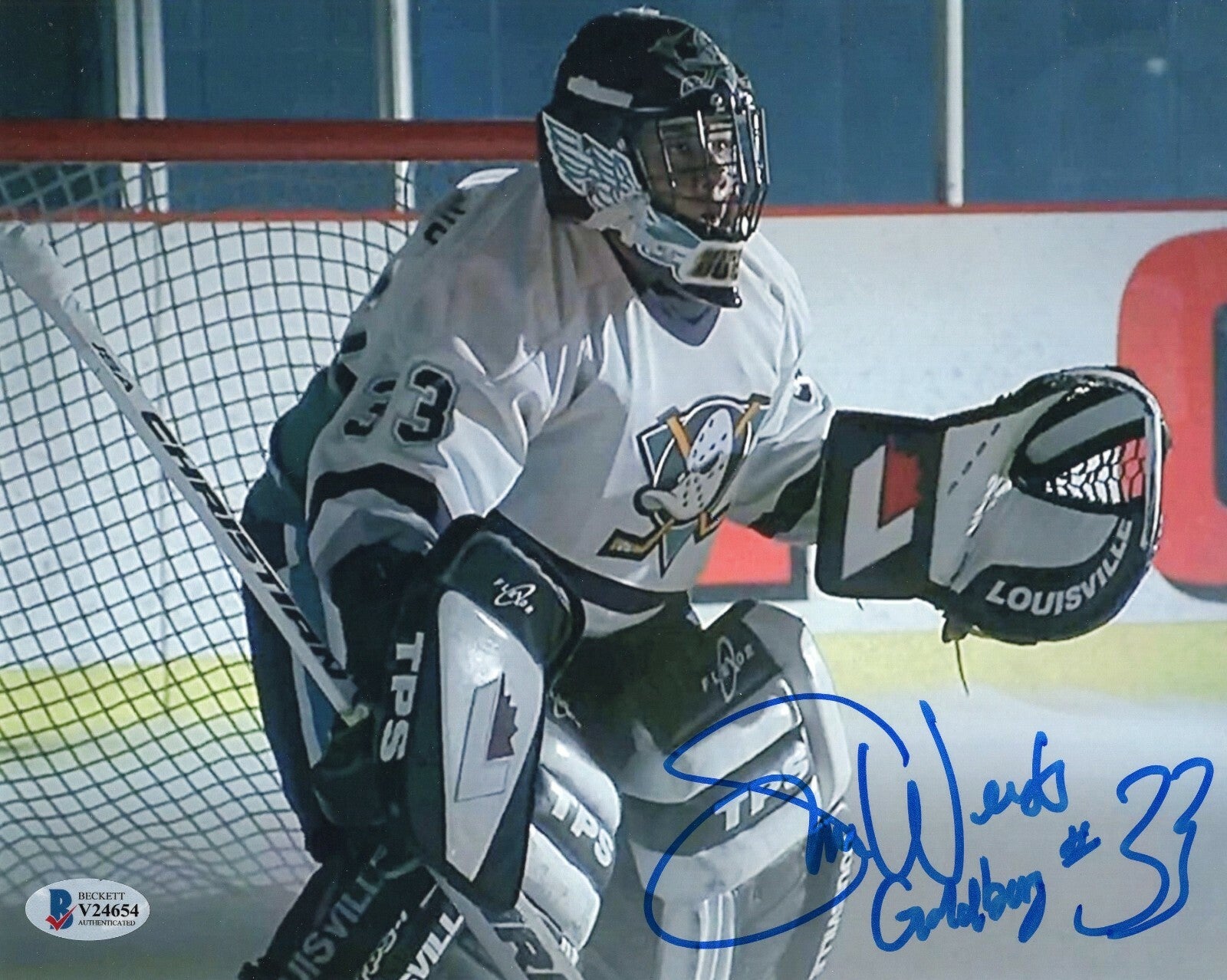 Shaun Weiss Signed Mighty Ducks Goldberg 8x10 Photo w/Beckett COA V24654