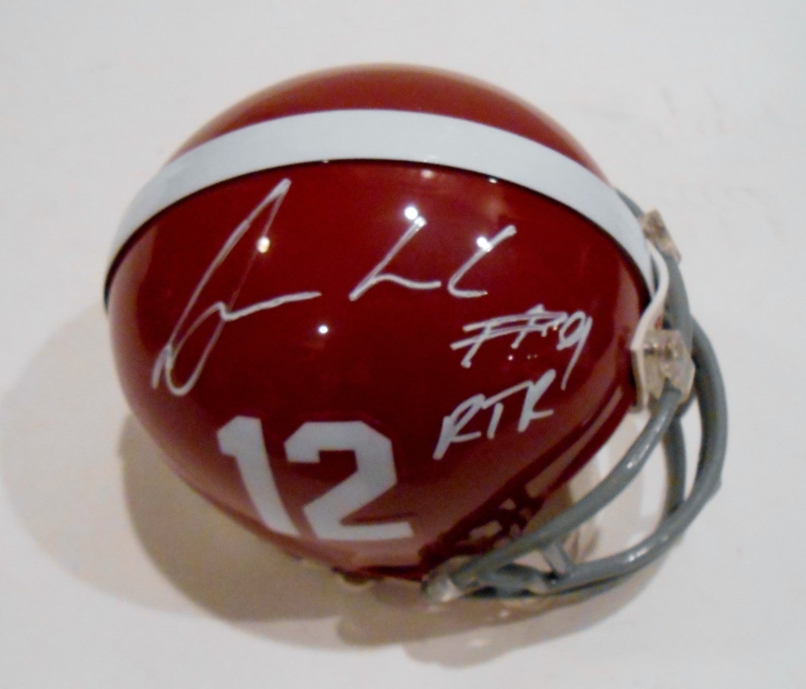 Da'Shawn Hand Signed Alabama Crimson Tide Mini Football Helmet w/COA