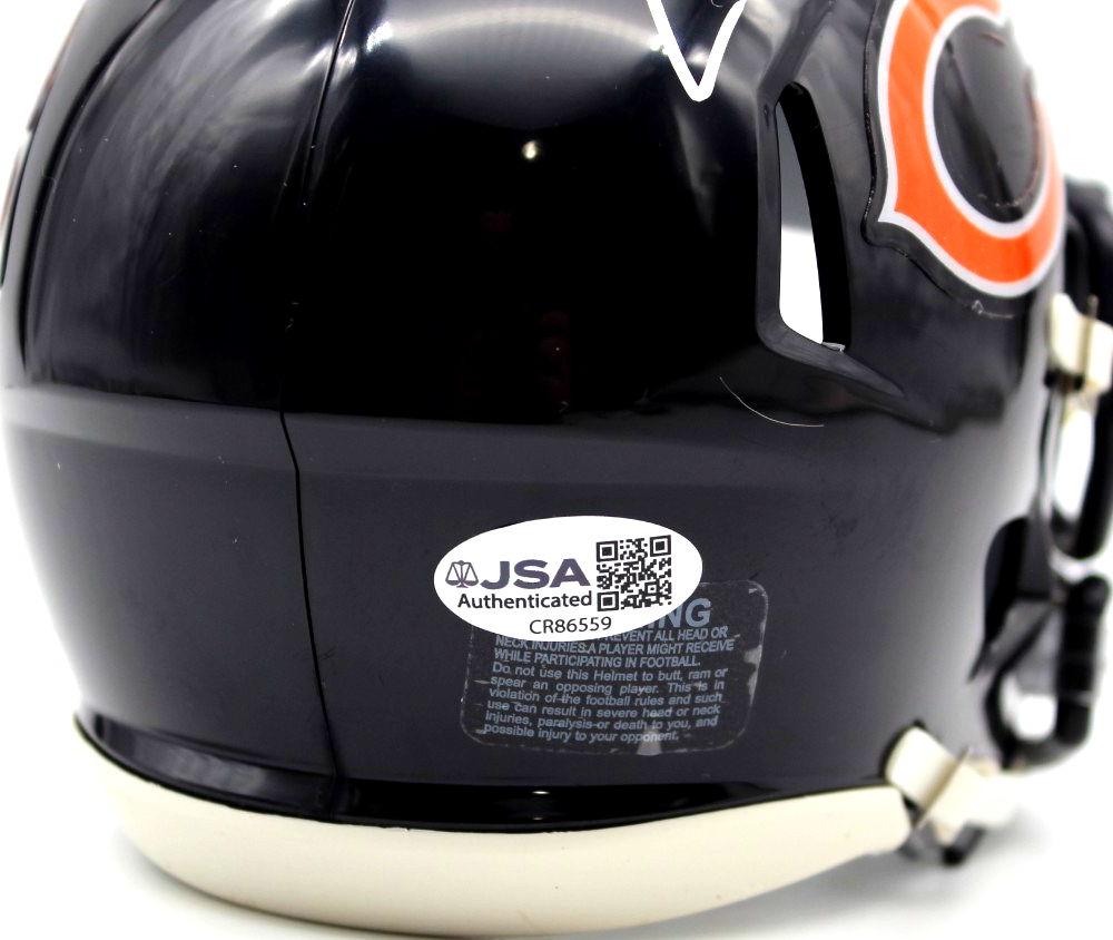Cairo Santos Chicago Bears Signed Mini Football Helmet w/JSA COA CR86559