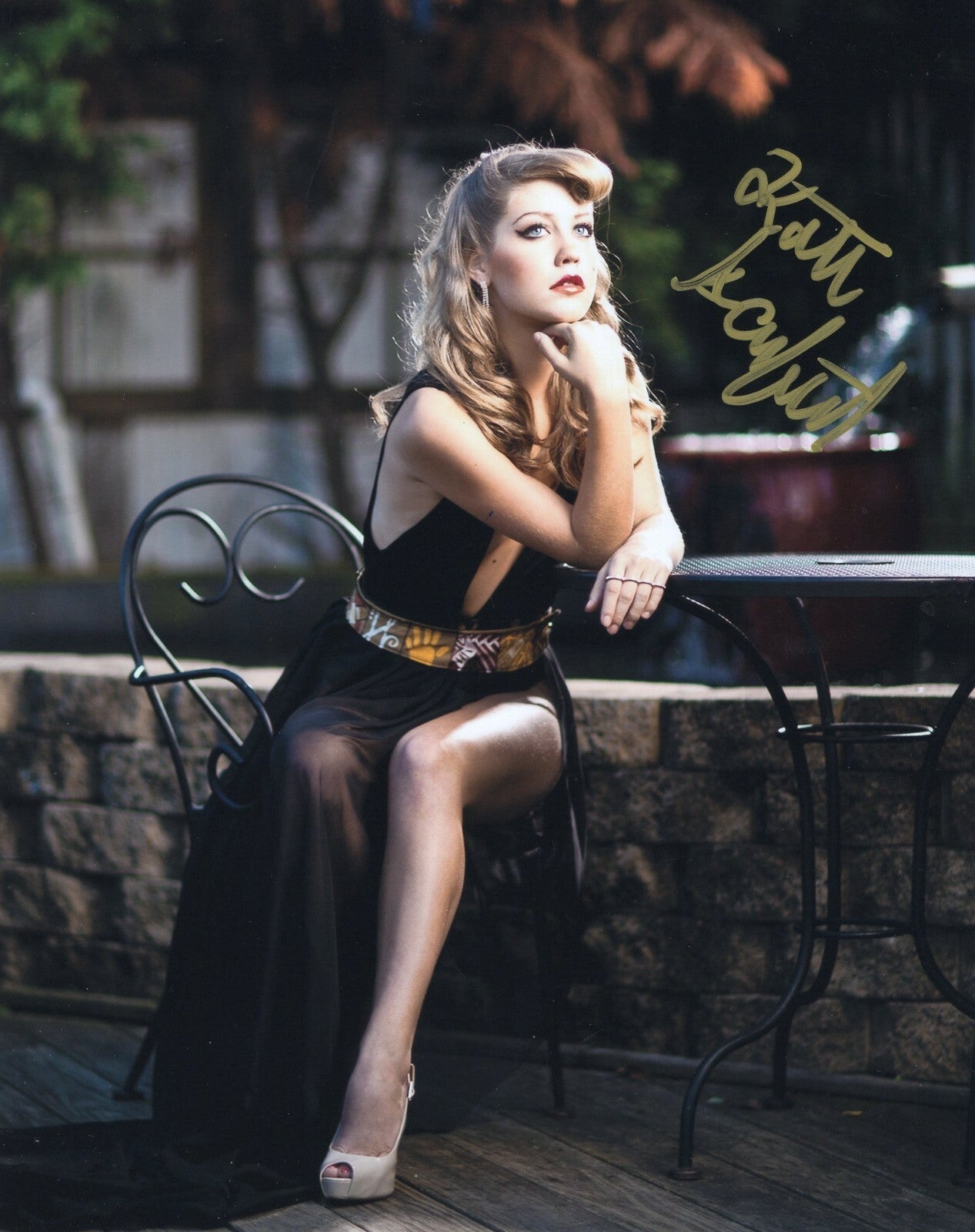 Katie Garfield  Signed  8x10 Photo w/COA The Vampire Diaries #3