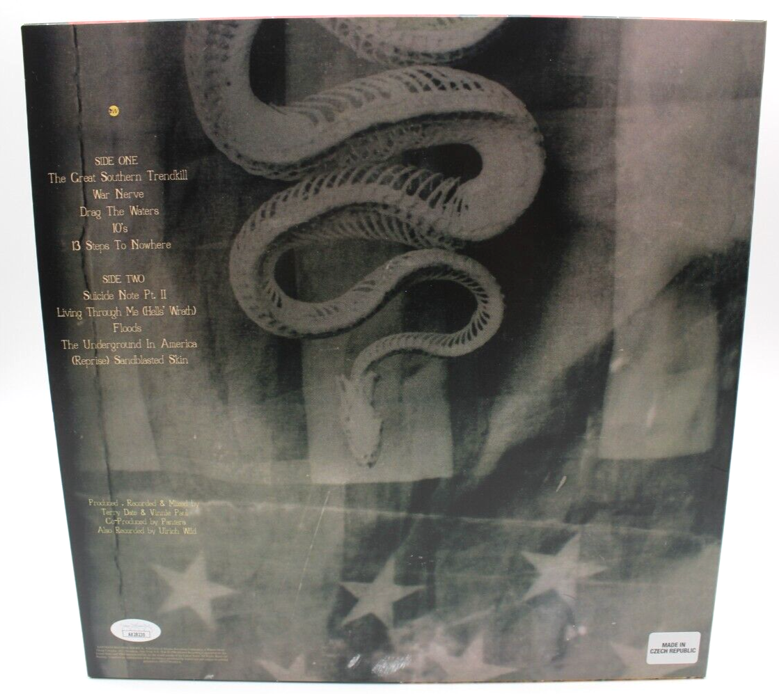 Pantera Great Southern Trendkill Phil Rex Brown Signed Album W/JSA COA AX28230