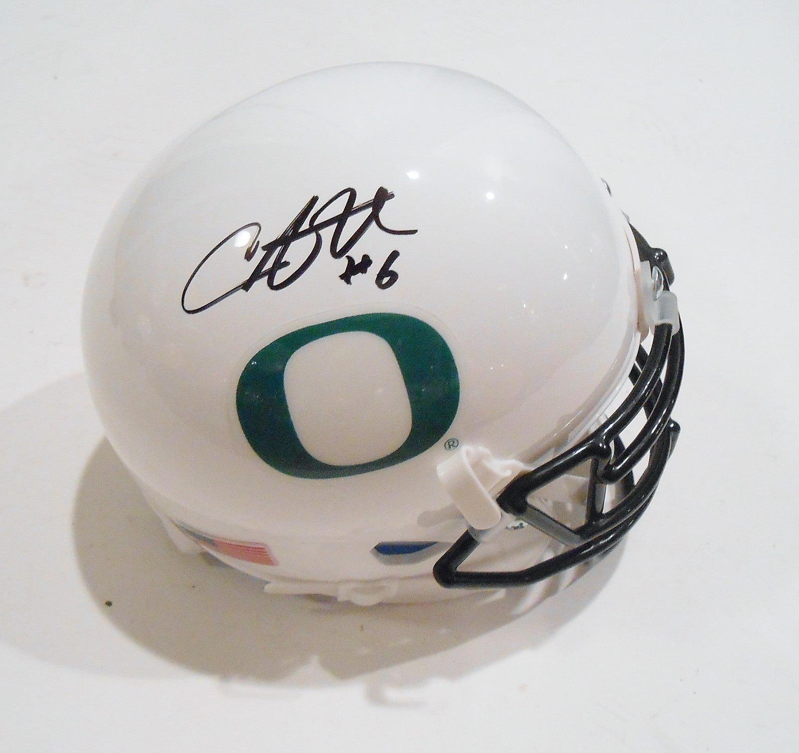 Charles Nelson Signed Oregon Ducks Football Mini Helmet w/COA C