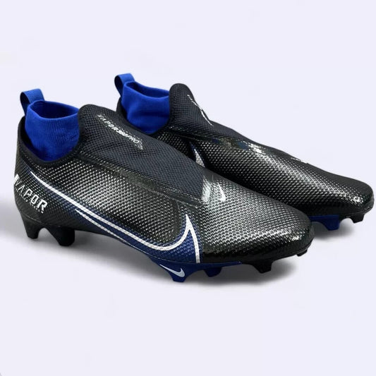Nike Vapor Edge Pro 360 Football Cleat Men Size 12.5 Black Royal Blue CV6345-002
