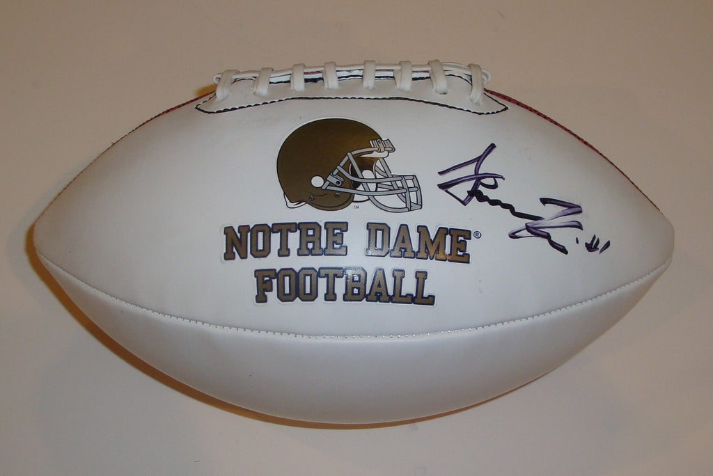 Gunner Kiel Signed Notre Dame Logo Football w/COA Proof Fightin Irish