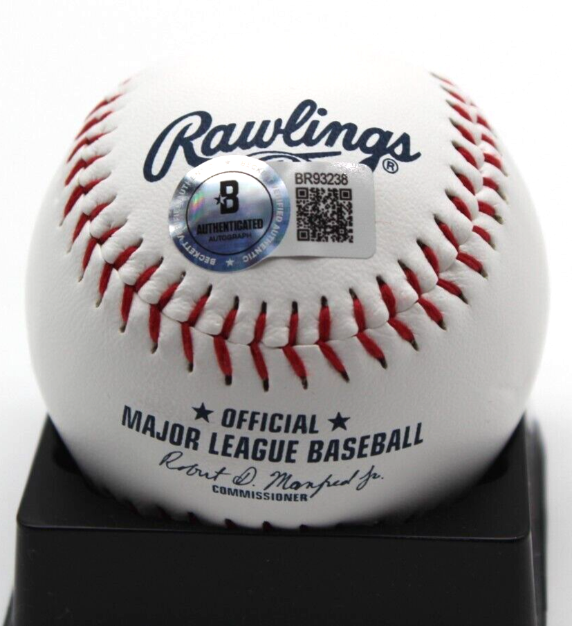 Sean Burke Signed Chicago White Sox Major League Logo Ball w/Beckett BAS BR93238