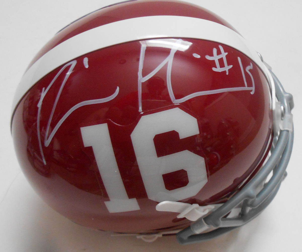 Ronnie Harrison Signed Alabama Crimson Tide Mini Helmet w/COA Roll Tide C