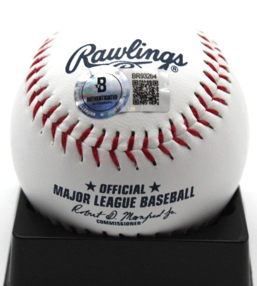 Ethan Roberts Signed Chicago Cubs Major League Logo Ball w/Beckett BAS BR93264