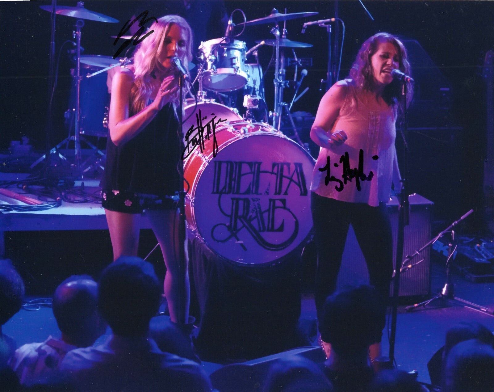 Delta Rae Rock Band Signed 8x10 Photo w/COA Bottom Of The River Run Fire 