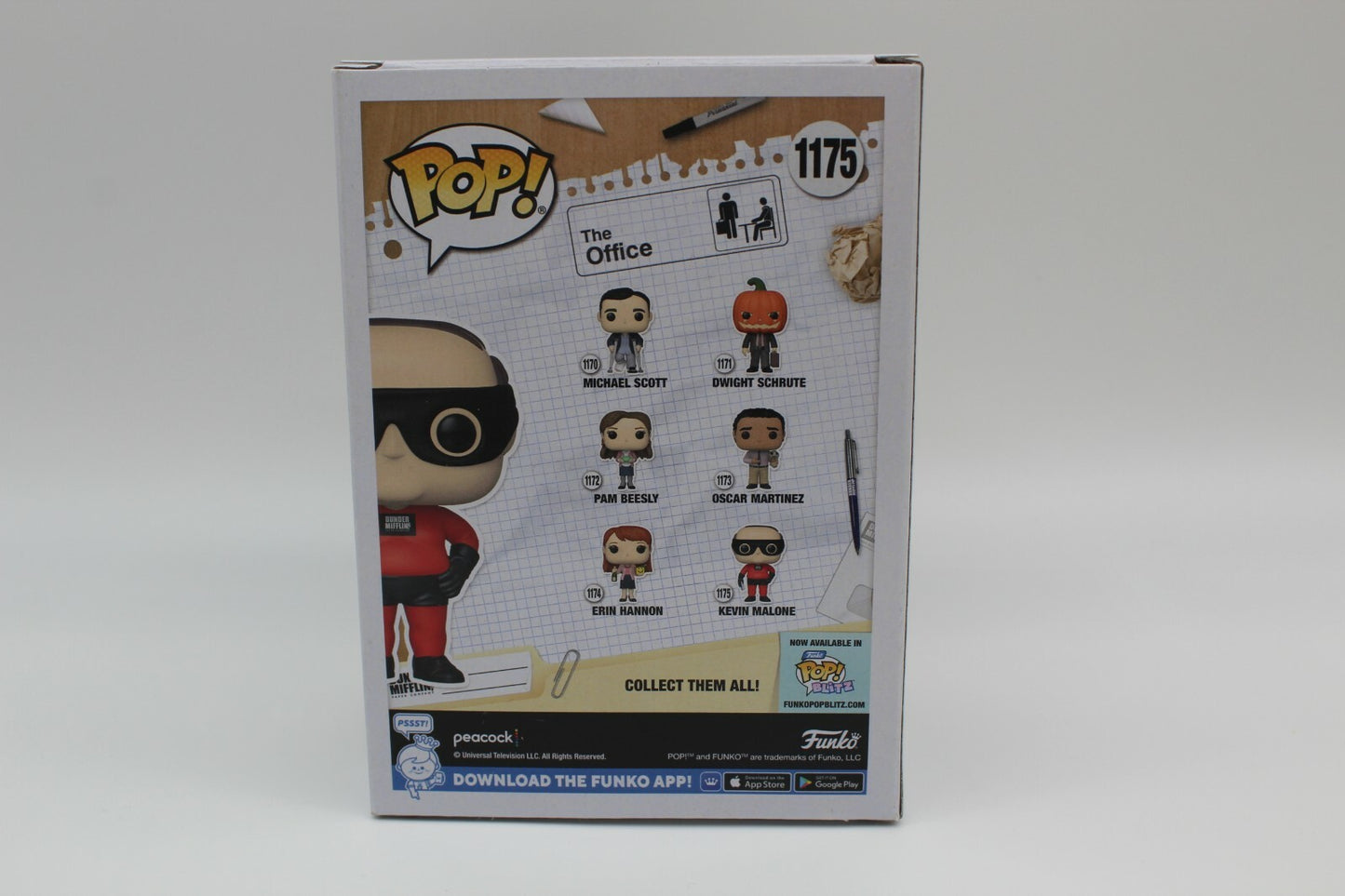 Brian Baumgartner Signed Kevin Malone The Office Funko Pop w/Beckett COA BD42625