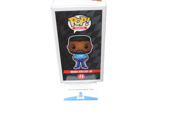 Bubba Wallace Jr Signed Nascar #11 Funko Pop w/Beckett COA Y76313 BAS