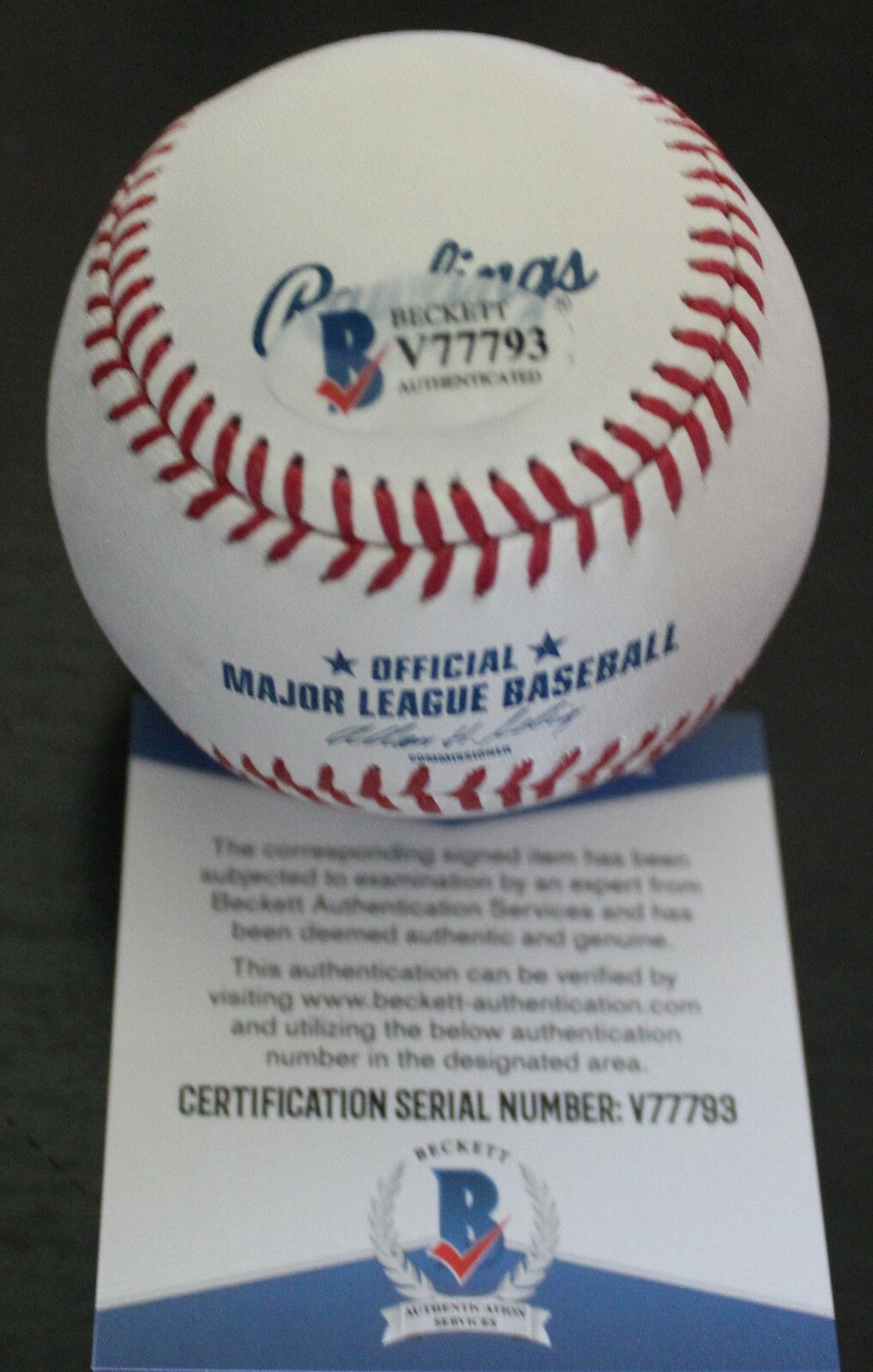 Willie Calhoun Signed Rangers Major League Baseball W/Beckett COA V77793