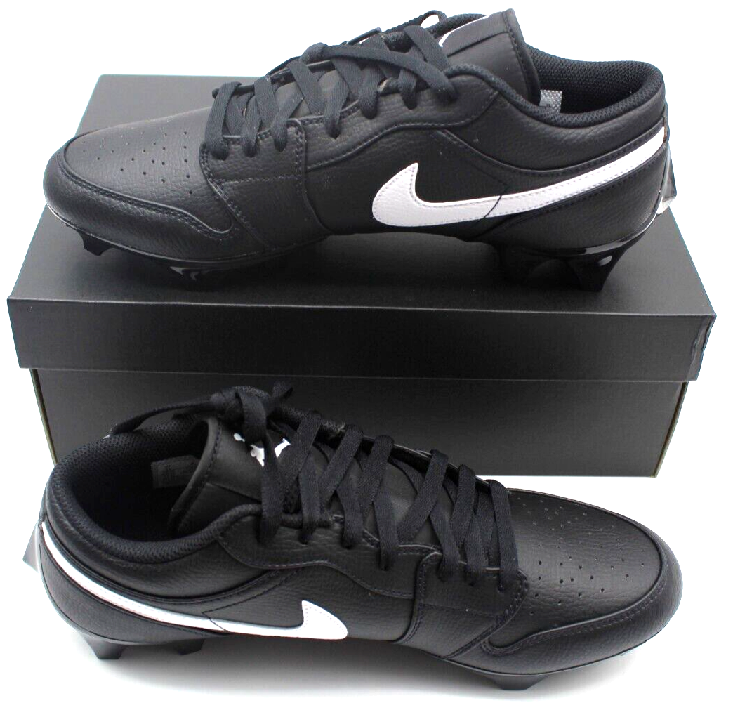 Jordan 1 Football Cleats Low TD Black White FJ6245-001 Brand NEW Size 14