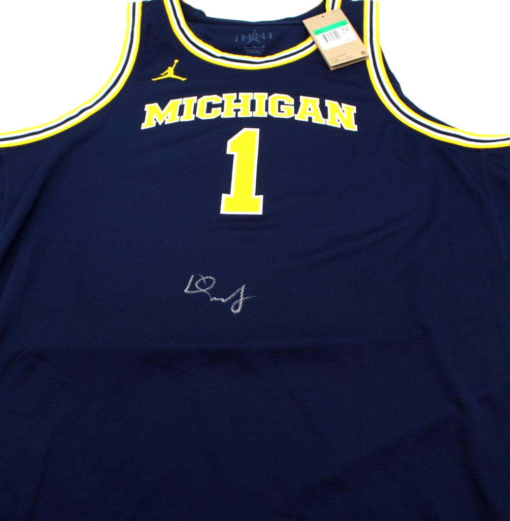 Dusty May Michigan Wolverines Signed Basketball Jersey w/Beckett COA BW54153