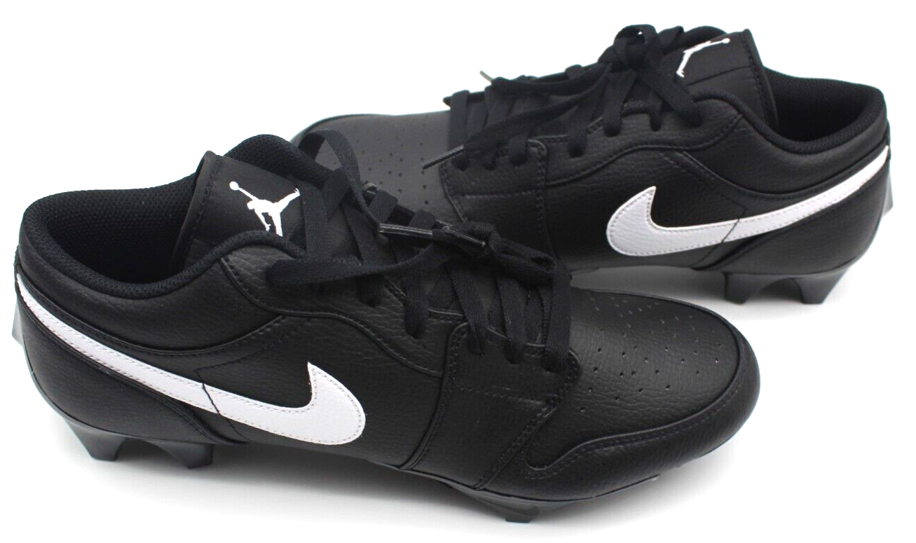 Jordan 1 Football Cleats Low TD Black White FJ6245-001 Brand NEW Size 14