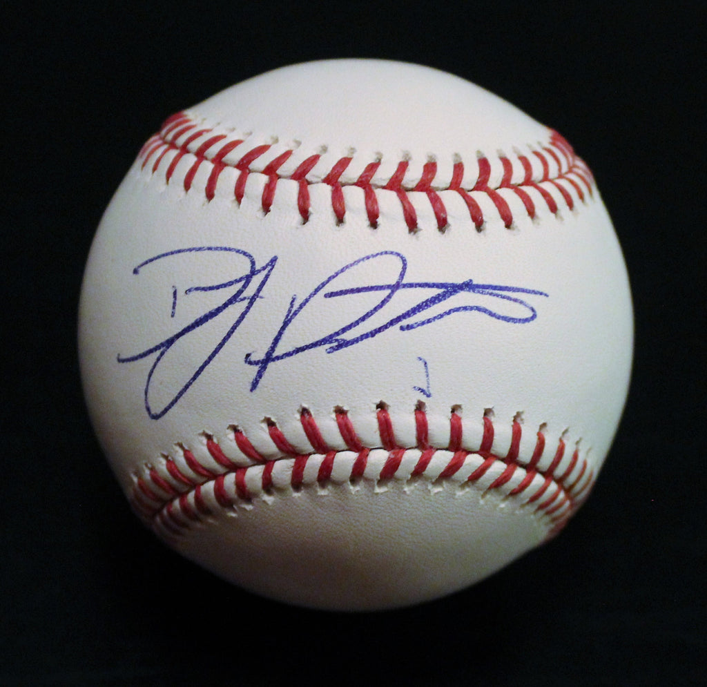 DJ Peters Signed Official Major League Baseball w/Beckett COA Dodgers V77781