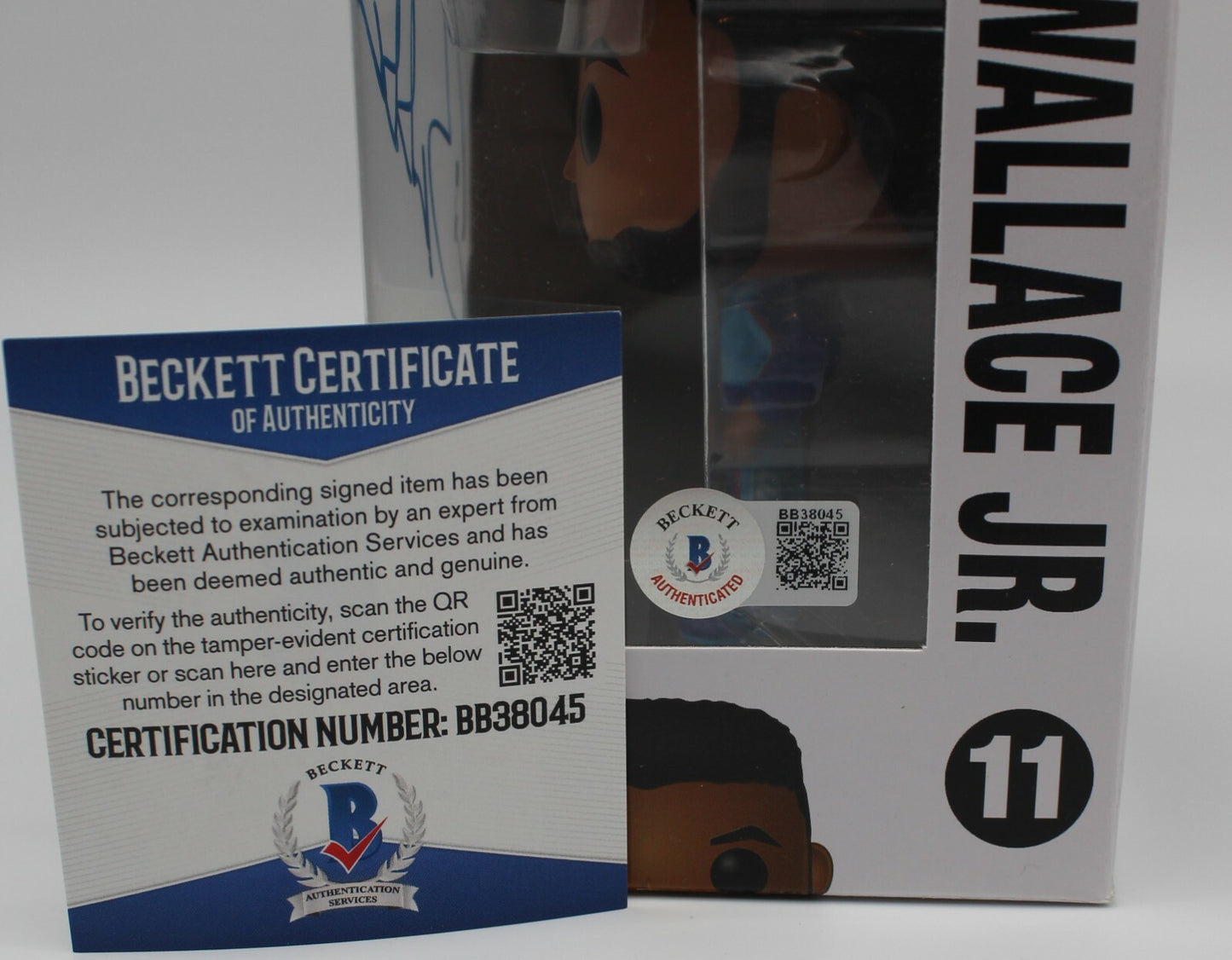 Bubba Wallace Nascar Racing #11 Signed Funko Pop w/Beckett COA BB38045