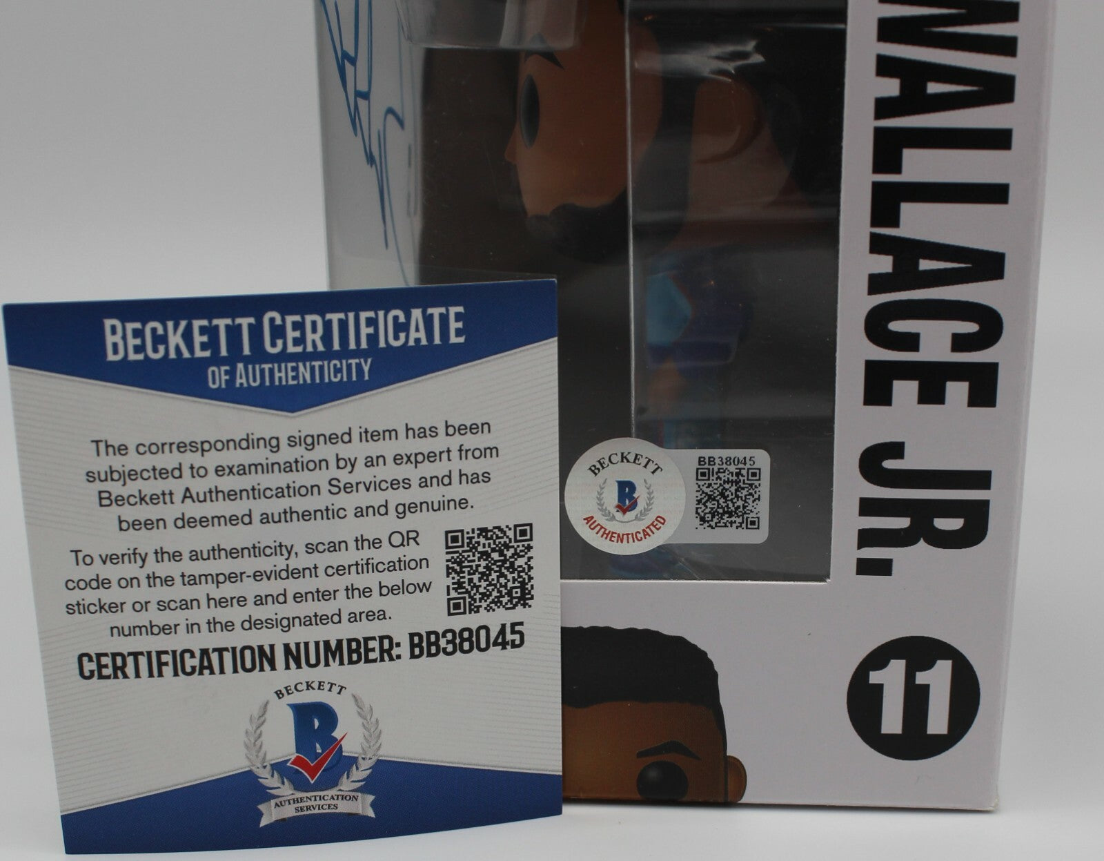 Bubba Wallace Nascar Racing #11 Signed Funko Pop w/Beckett COA BB38045