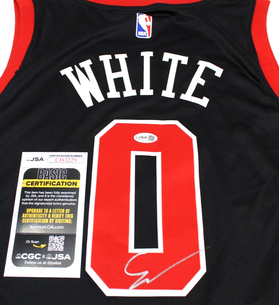 Coby White Signed Chicago Bulls Brand New Black XL Jersey W/JSA COA CJ83229