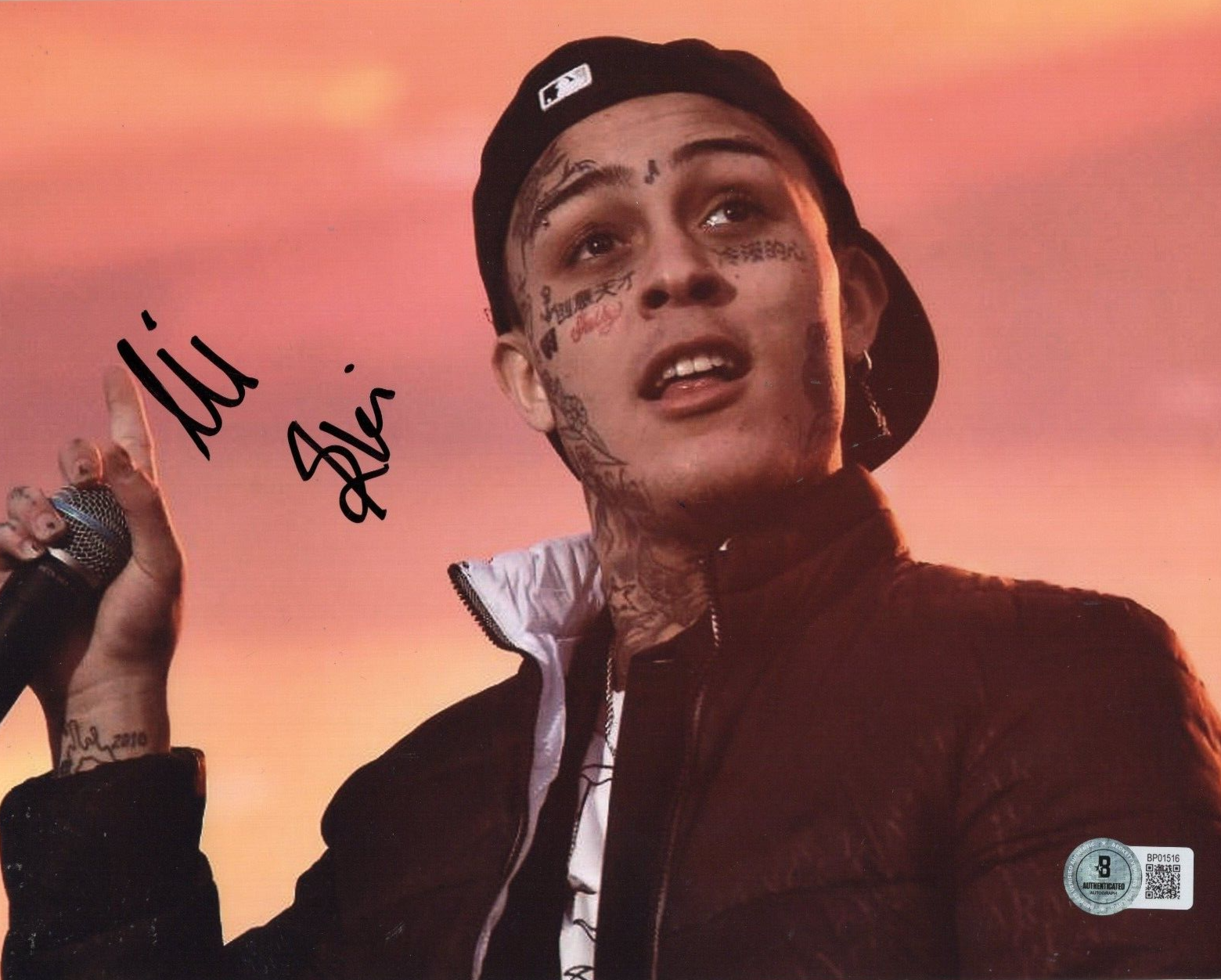 Lil Skies Signed Life of A Dark Rose Nowadays 8x10 Photo w/Beckett COA BP01516