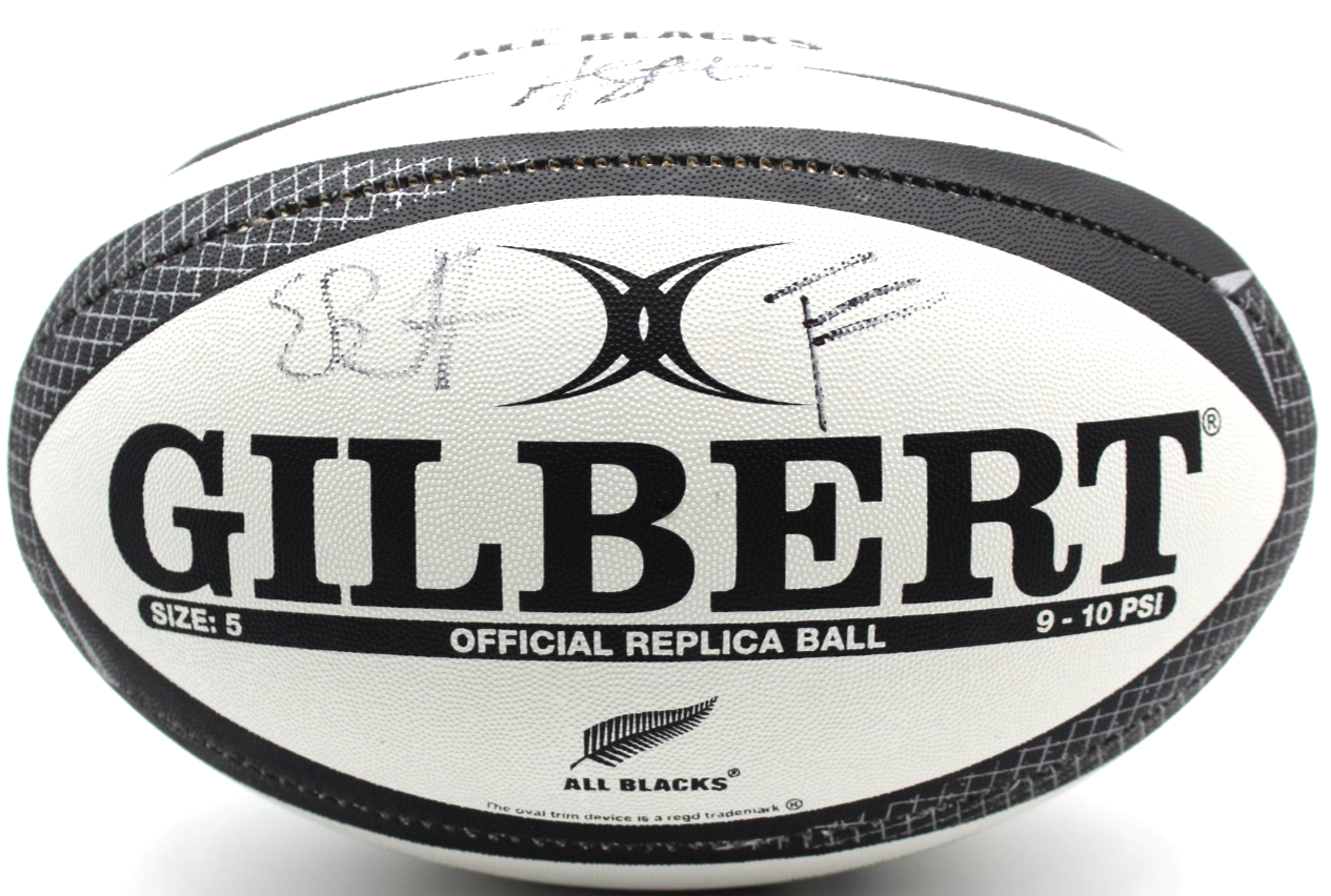 2025-26 New Zealand All Blacks Signed Gilbert Match Replica Full Size Ball W/COA