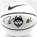 Dan Hurley & Braylon Mullins Signed UCONN Huskies Basketball w/JSA COA CR86231