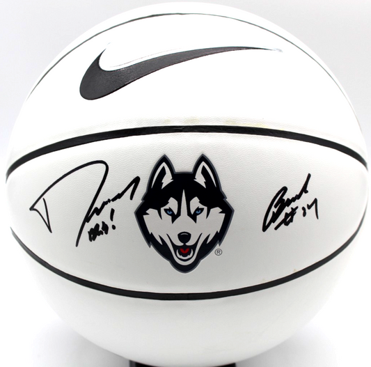 Dan Hurley & Braylon Mullins Signed UCONN Huskies Basketball w/JSA COA CR86231