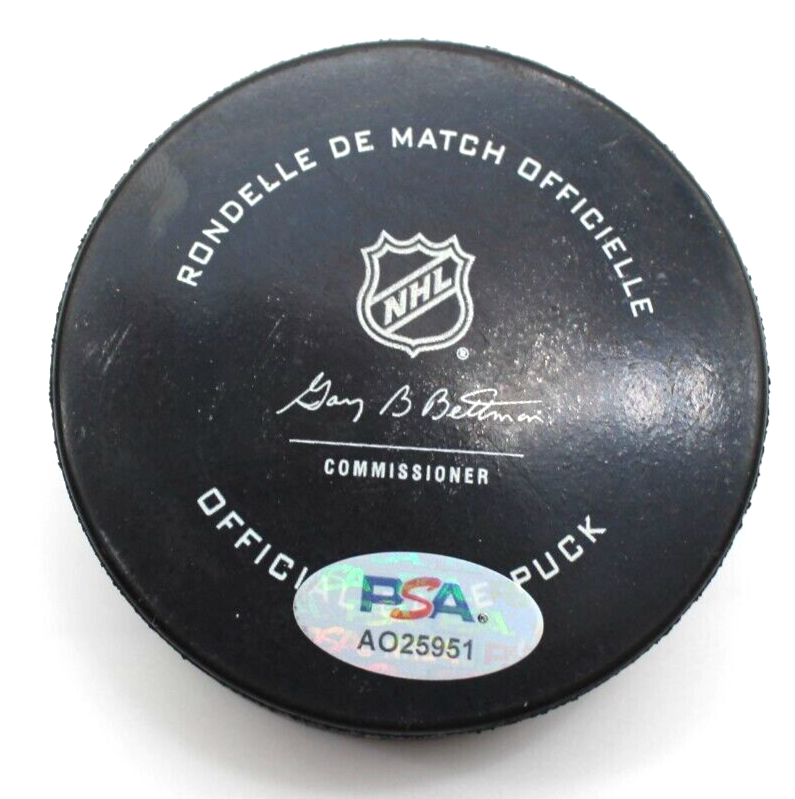 Sacha Boisvert Signed Chicago Blackhawks Game Hockey Puck w/PSA DNA AO25951