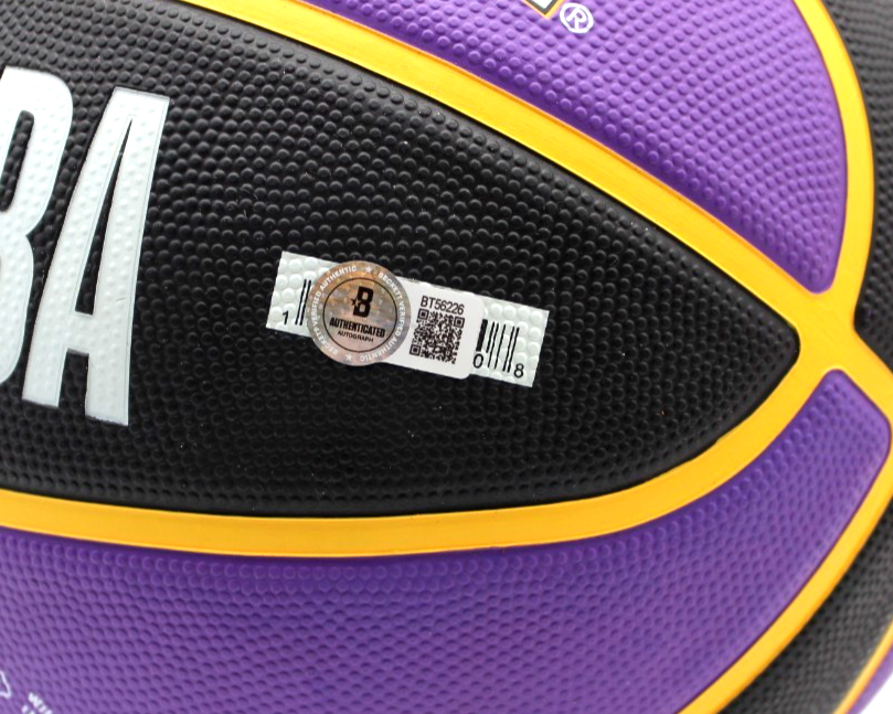 Michael Cooper Signed Los Angeles Lakers Logo Basketball W/Beckett COA BT56226