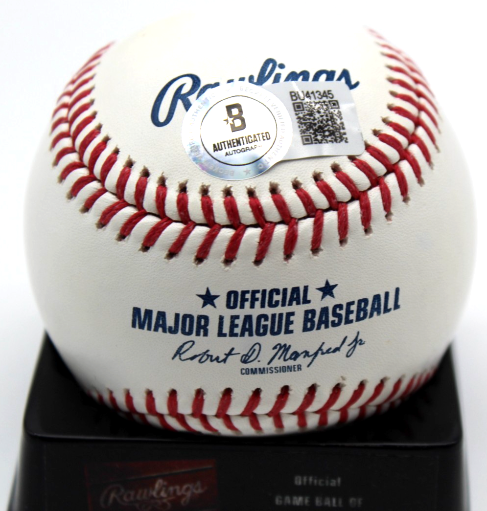 Charlie Sheen Signed Official MLB Baseball Major League w/Beckett COA BU41345