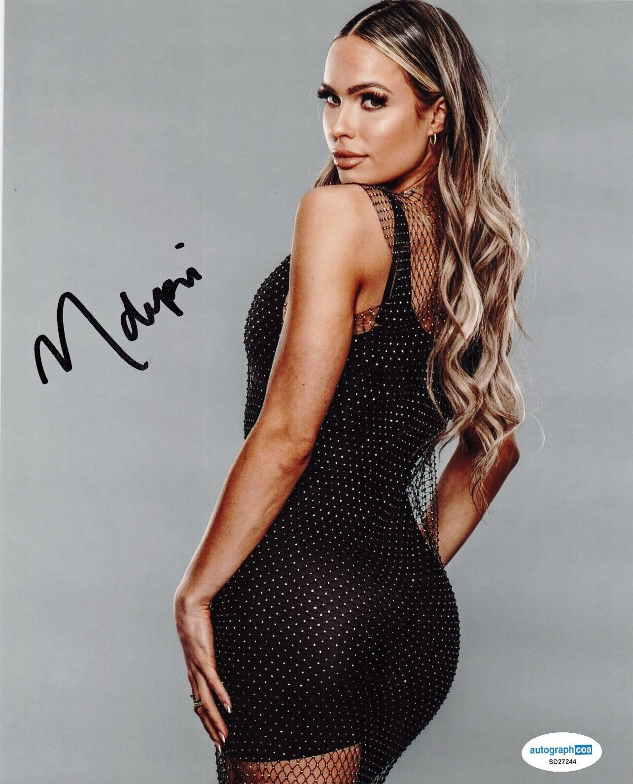 Maxxine Dupri Signed 8x10 Photo WWE Wrestling Diva Alpha Academy w/ACOA SD27244