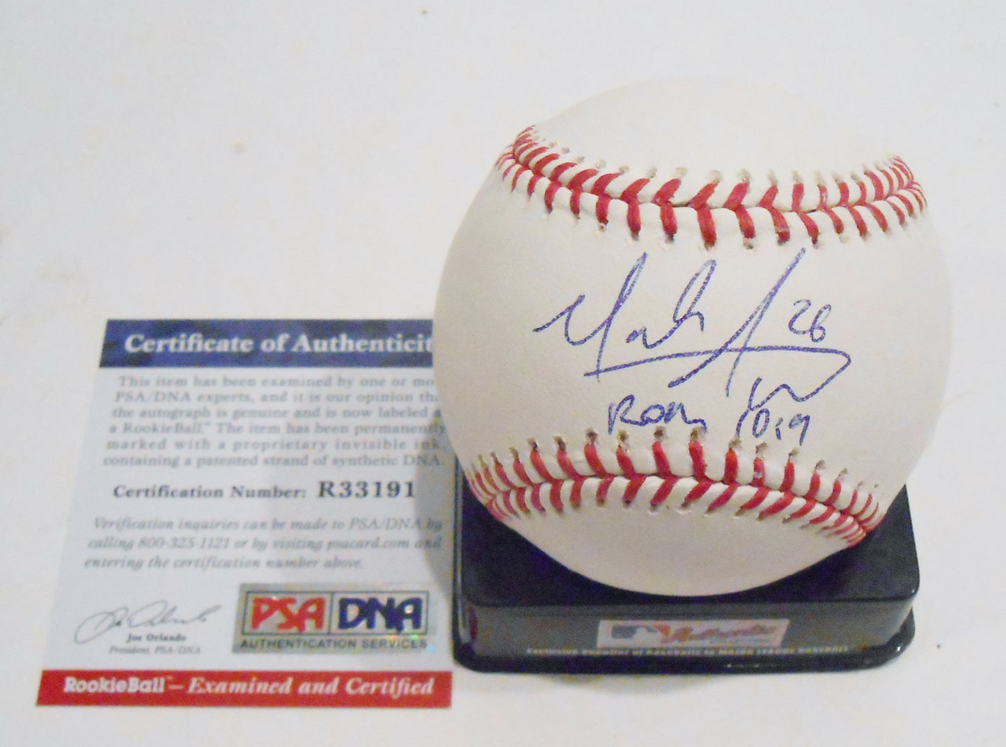Mark Appel Signed Official Major League Baseball w/PSA DNA #1 Pick Astros B