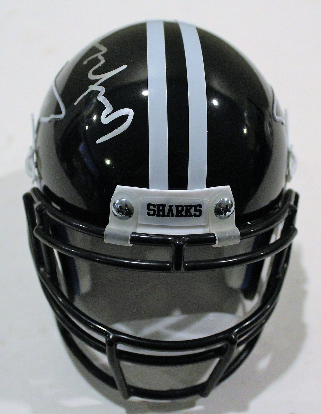 Dennis Quaid Miami Sharks Any Given Sunday Signed Mini Football Helmet W/COA