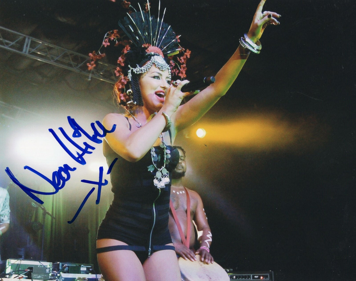 Neon Hitch Signed  8x10 Photo w/COA Singer Beg Borrow and Steel  Anarchy #4  