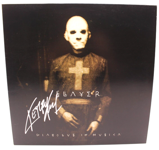 Kerry King Signed Slayer Diabolus in Musica Record Album W/Beckett COA BP89602