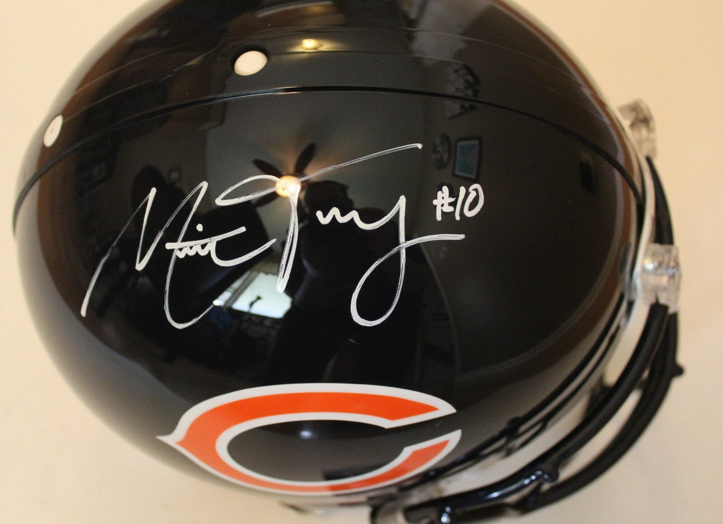 Mitch Trubisky Signed Chicago Bears Authentic Full Size Helmet w/JSA COA Proof