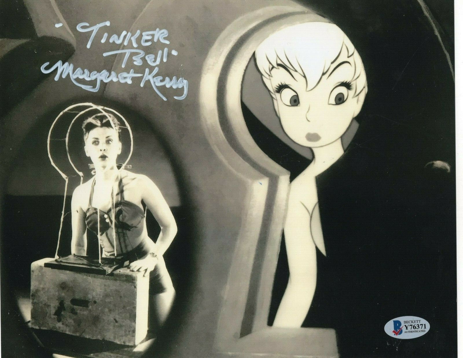 Margaret Kerry Tinker Bell Peter Pan Signed 8x10 Photo w/Beckett COA Y76371