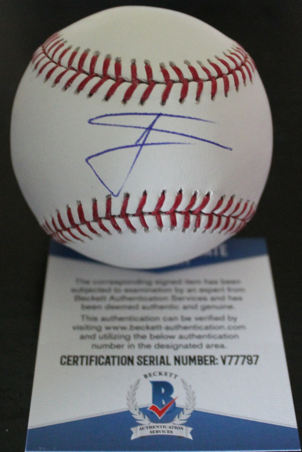 Willie Calhoun Signed Rangers Major League Baseball W/Beckett COA V77797