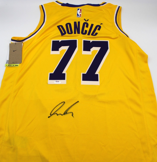 Luka Doncic Signed Los Angeles Lakers Home Jersey W/PSA DNA COA AP29109