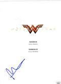 Patty Jenkins Signed Wonder Woman 8x12 Script Page Cover w/JSA COA NN64955