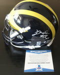 Dylan McCaffrey Signed Michigan Wolverines Mini Helmet w/Beckett COA U54207