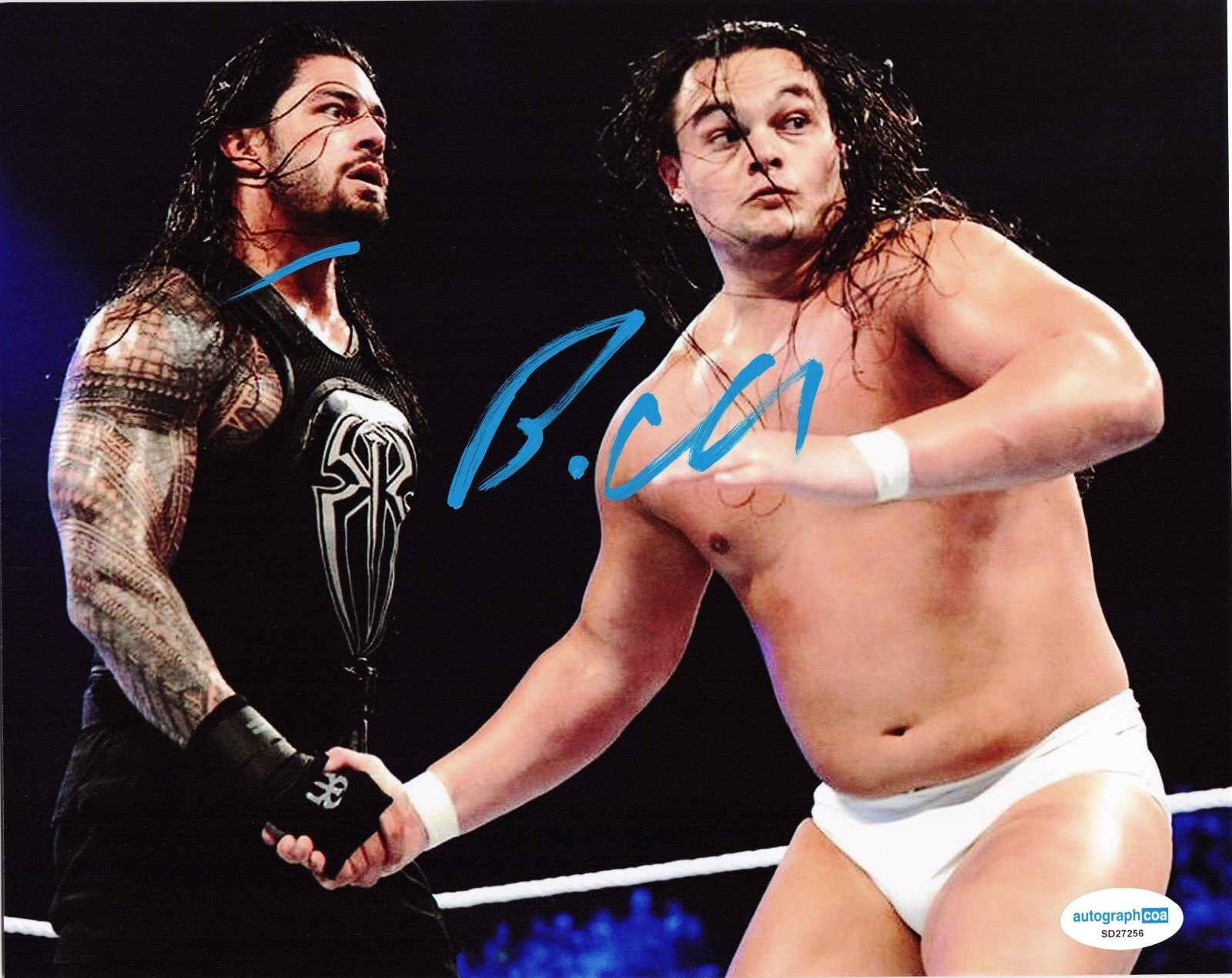 Bo Dallas Signed 8x10 Photo WWE Wrestling The Wyatt Sticks w/ACOA SD27256