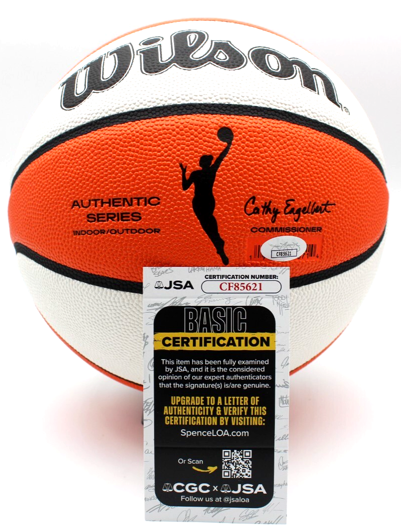 Candace Parker L.A. Sparks Sky Signed WNBA Logo Basketball W/JSA COA CF85621