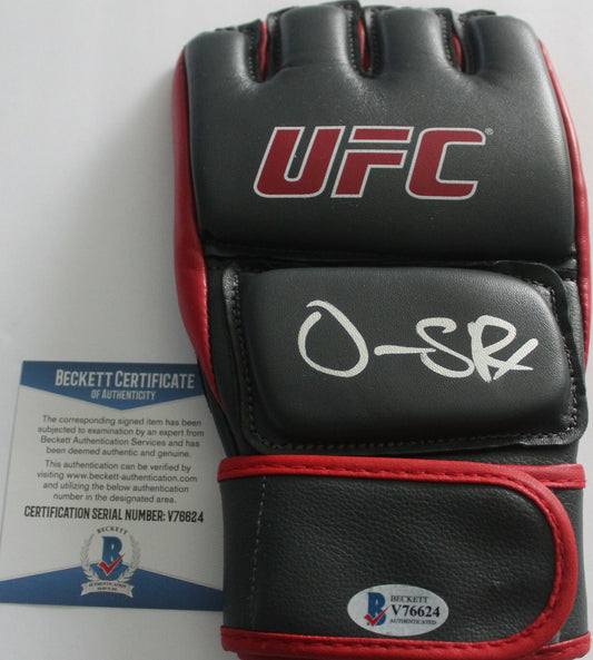 Ovince St. Preux Signed UFC Training Glove w/Beckett COA MMA Champion V76624