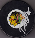 Rostislav Olesz Signed Puck w/COA Chicago Blackhawks Autograph Souvenir 2011