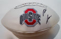 Noah Spence Signed Ohio State Buckeyes Logo Football w/JSA COA SD06076