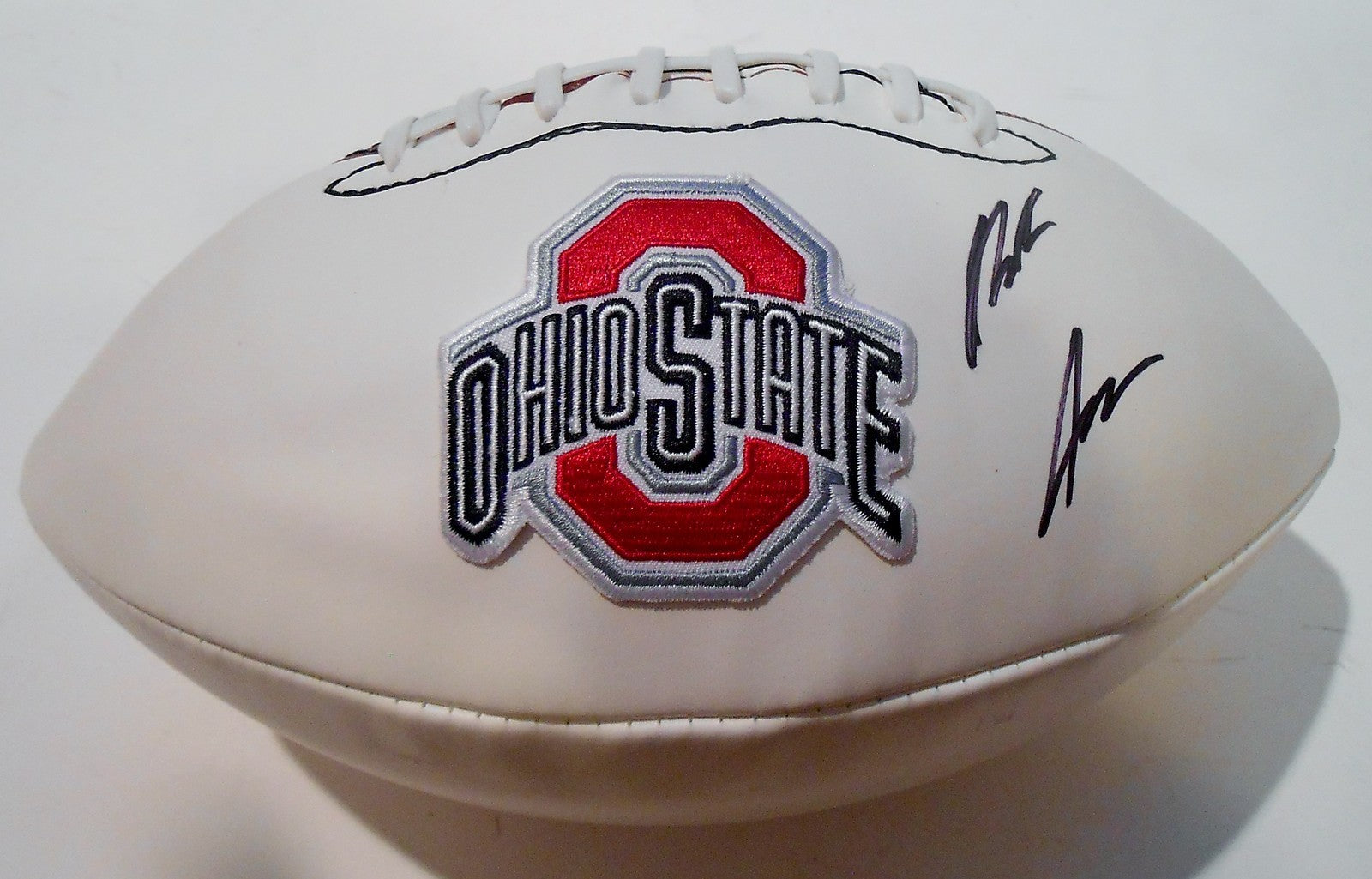 Noah Spence Signed Ohio State Buckeyes Logo Football w/JSA COA SD06076
