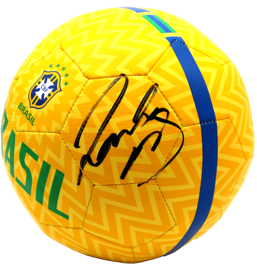 Roberto Carlos Signed Team Brazil Nike Soccer Ball World Cup w/JSA COA CR86303