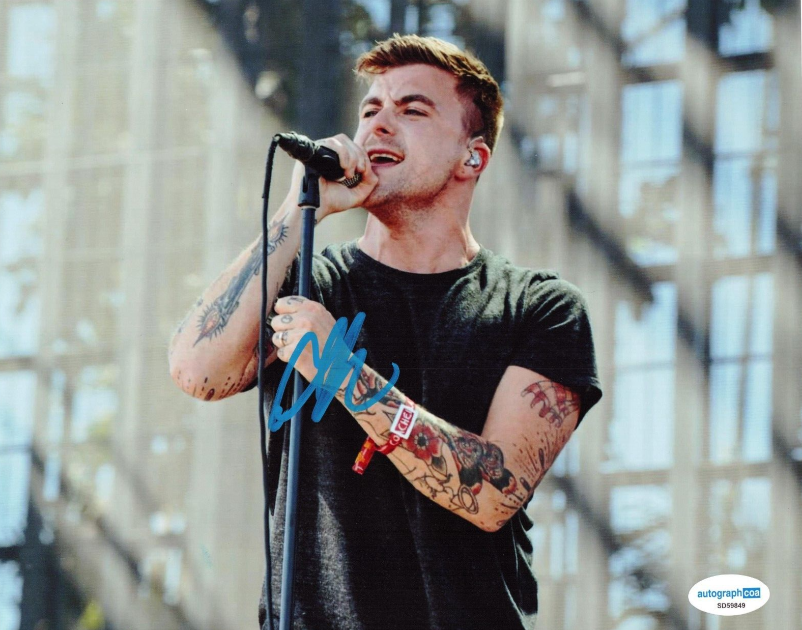 Anthony Green L.S. Dunes Lead Singer Signed 8x10 Photo w/ACOA SD59849