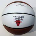 Lauri Markkanen Signed Chicago Bulls Logo Basketball w/COA 2017-18 Arizona #2