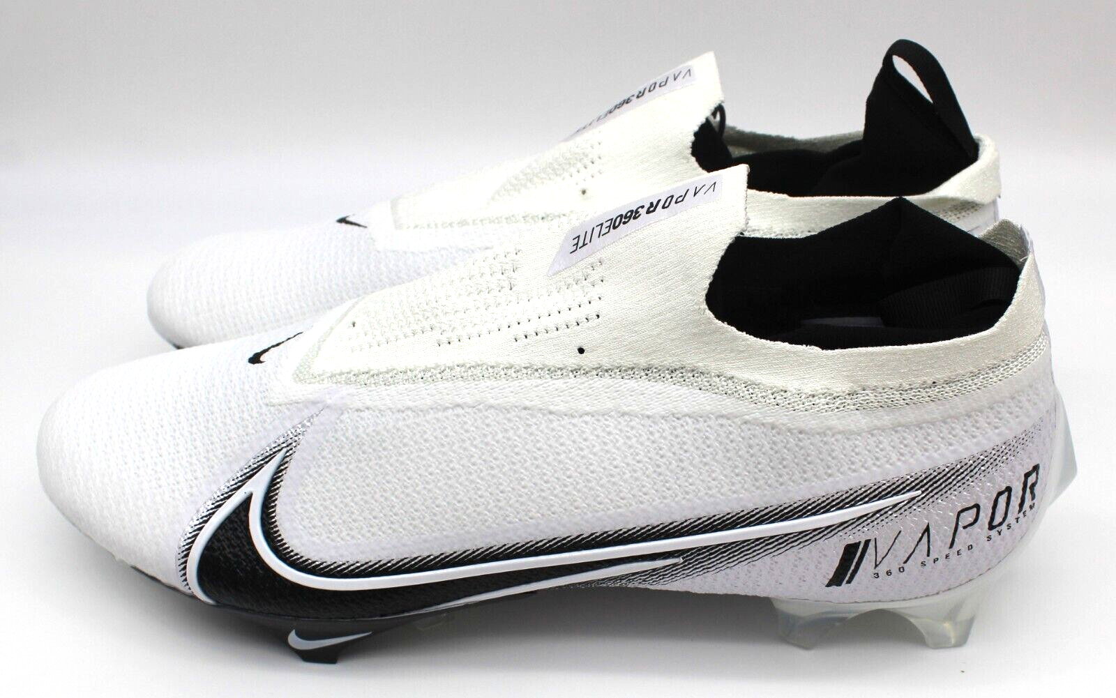 NIKE Vapor Edge ELITE 360 Football Cleats Size 14 White Black CV6282-108 New
